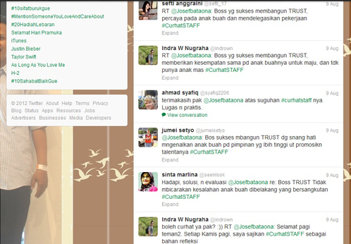 Menjaga Kobar Semangat Staff